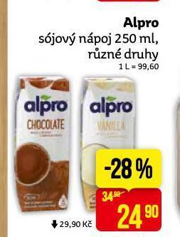 Teta Alpro sójový nápoj nabídka