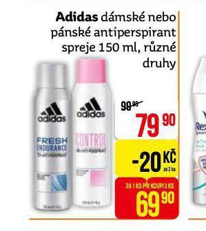 Teta Adidas antiperspirantsprej nabídka