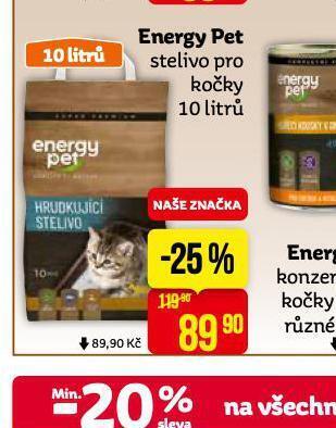 Teta Energy pet stelivo pro kočky nabídka