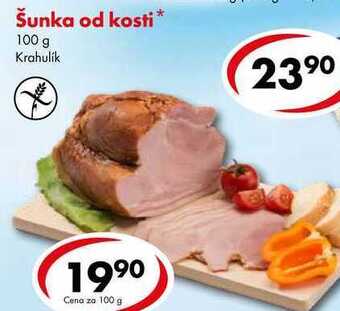 CBA Šunka od kosti, 100 g nabídka