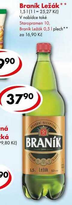 CBA Braník ležák, 1,5 l nabídka