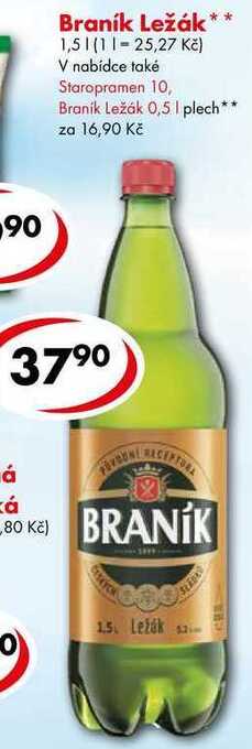 CBA Braník ležák, 1,5 l nabídka