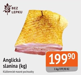 Coop hb Anglická slanina (kg) nabídka