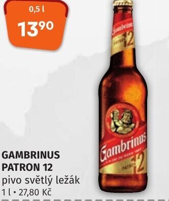 GAMBRINUS PATRON 12