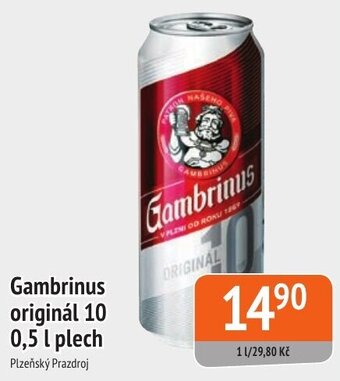 Coop hb Gambrinus originál 10 0,5 l plech nabídka