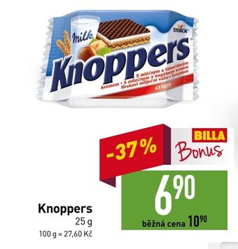 Billa Knoppers 25 g nabídka