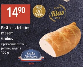 Globus Paštika s telecím masem Globus nabídka