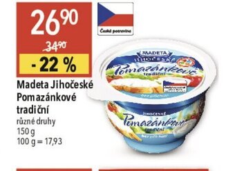 Globus Madeta Jihočeské Pomazánkové tradiční nabídka