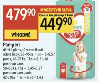 Globus Pampers nabídka