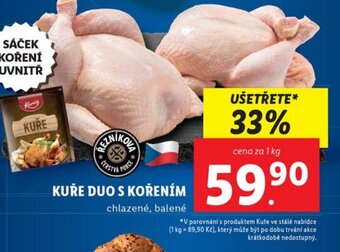 Lidl KUŘE DUO S KOŘENÍM nabídka