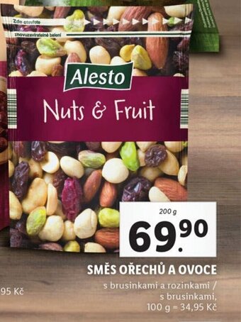 Lidl SMĚS OŘECHŮ A OVOCE nabídka