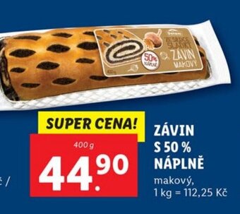 Lidl ZÁVIN S 50% NÁPLNĚ nabídka