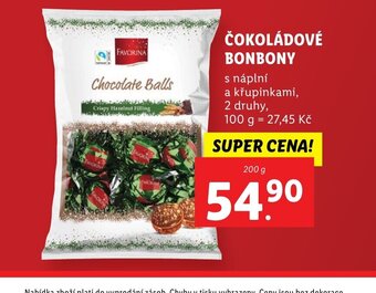 Lidl ČOKOLÁDOVÉ BONBONY nabídka