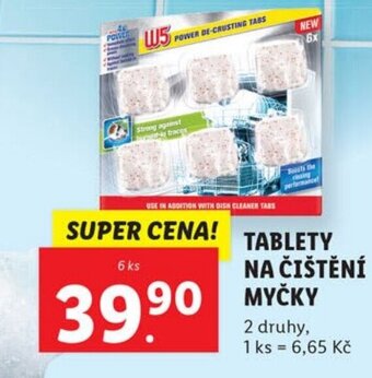 Lidl TABLETY NA ČIŠTĚNÍ MYCKY nabídka