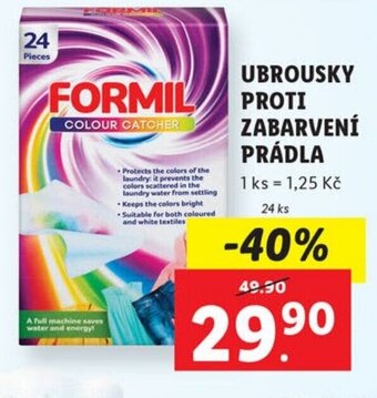Lidl UBROUSKY PROTI ZABARVENÍ PRÁDLA nabídka