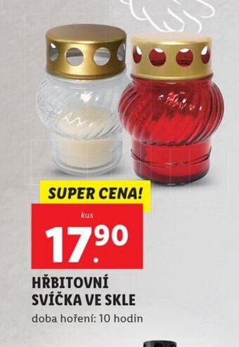 Lidl HŘBITOVNÍ SVÍČKA VE SKLE nabídka