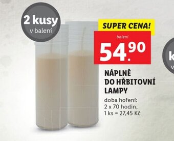 NÁPLNĚ DO HŘBITOVNÍ LAMPY