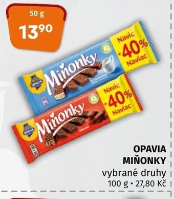 Coop OPAVIA MIŇONKY nabídka