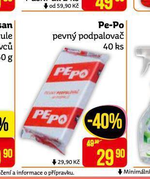 Teta Pe-po pevný podpalovač nabídka