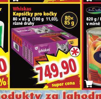 Norma Whiskas kapsičky pro kočky nabídka