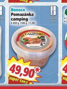 Norma Boneco pomazánka camping nabídka