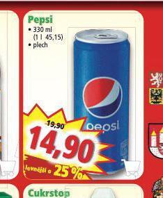 Norma Pepsi 330 ml nabídka