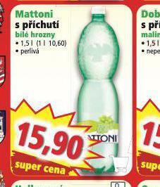 Norma Mattoni s příchutí bílé hrozny nabídka