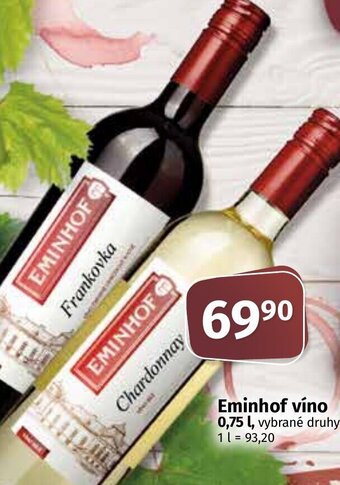 COOP TIP Eminhof víno 0,75 L nabídka