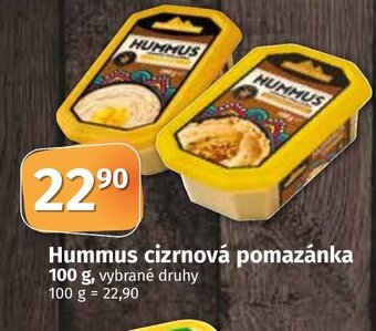 COOP TIP Hummus cizrnová pomazánka nabídka