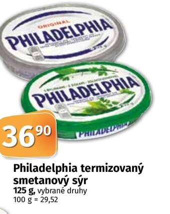 COOP TIP Philadelphia termizovaný smetanový sýr 125 g nabídka
