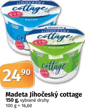 COOP TIP Madeta Jihočeský cottage 150 g nabídka