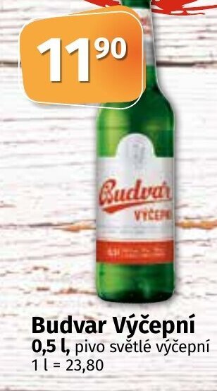 COOP TIP Budvar Výčepní 0,5 L nabídka