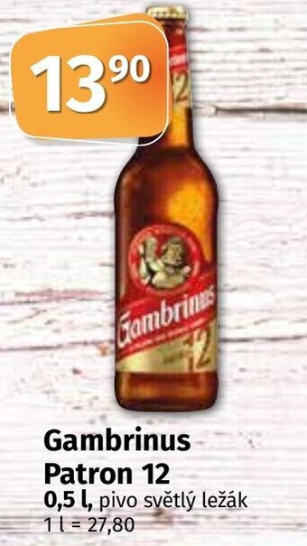 COOP TIP Gambrinus Patron 12 0,5 L nabídka