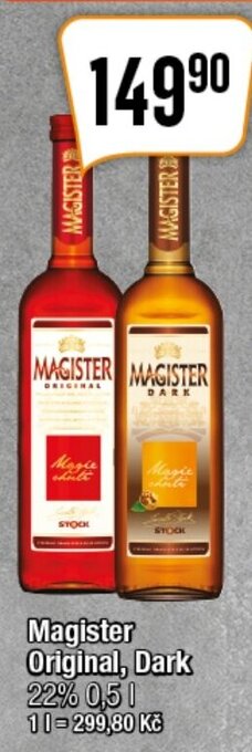 Magister Original, Dark 22% 0,5 L