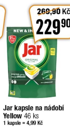TEMPO Jar kapsle na nádobí Yellow 46 ks nabídka
