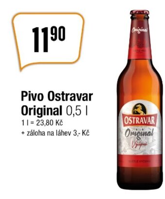 TEMPO Pivo Ostravar Original 0,5 L nabídka