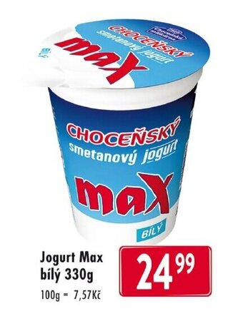 Qanto Jogurt Max Bily 330g nabídka
