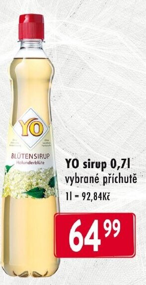 Qanto YO sirup 0,7L nabídka