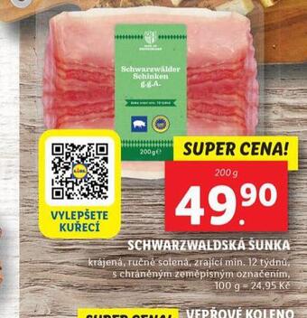 Lidl Schwarzwaldská šunka nabídka