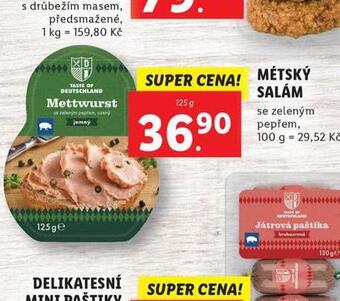 Lidl Métský salám nabídka