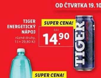 Lidl Tiger energy drink nabídka
