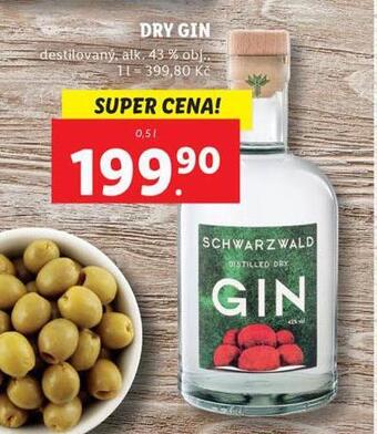 Lidl Dry gin nabídka
