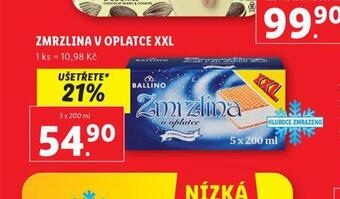 Lidl Zmrzlina v oplatce nabídka