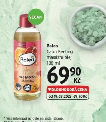 dm drogerie Balea masážní olej nabídka