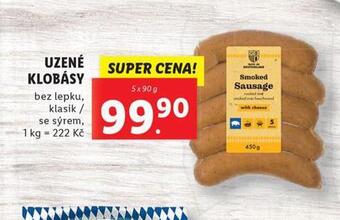 Lidl Uzené klobásy nabídka