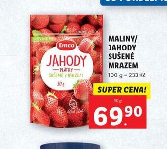 Maliny sušené mrazem