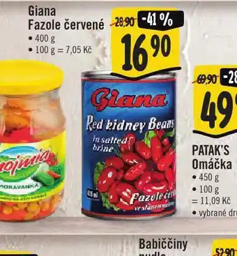 Jip Giana fazole červené nabídka