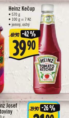 Jip Heinz kečup nabídka
