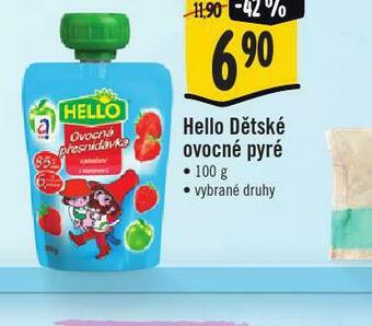 Jip Hello dětské ovocné pyré nabídka