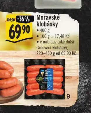 Jip Moravské klobásy nabídka